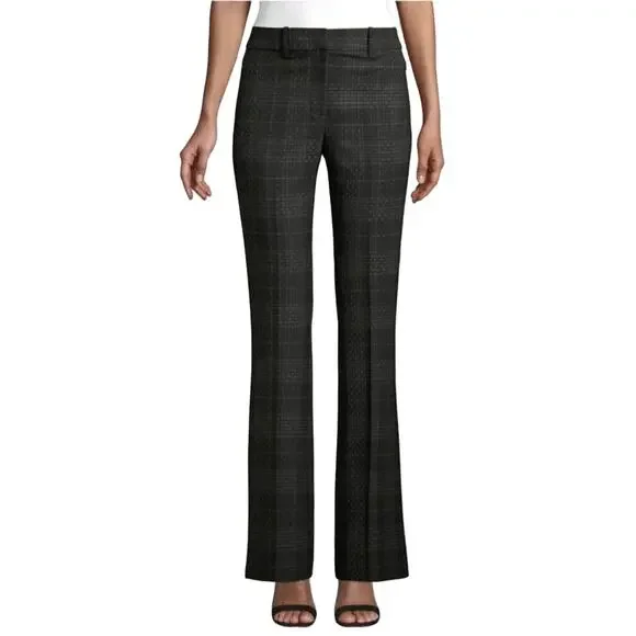 Elie Tahari Anna Shadow Plaid Pants EUC